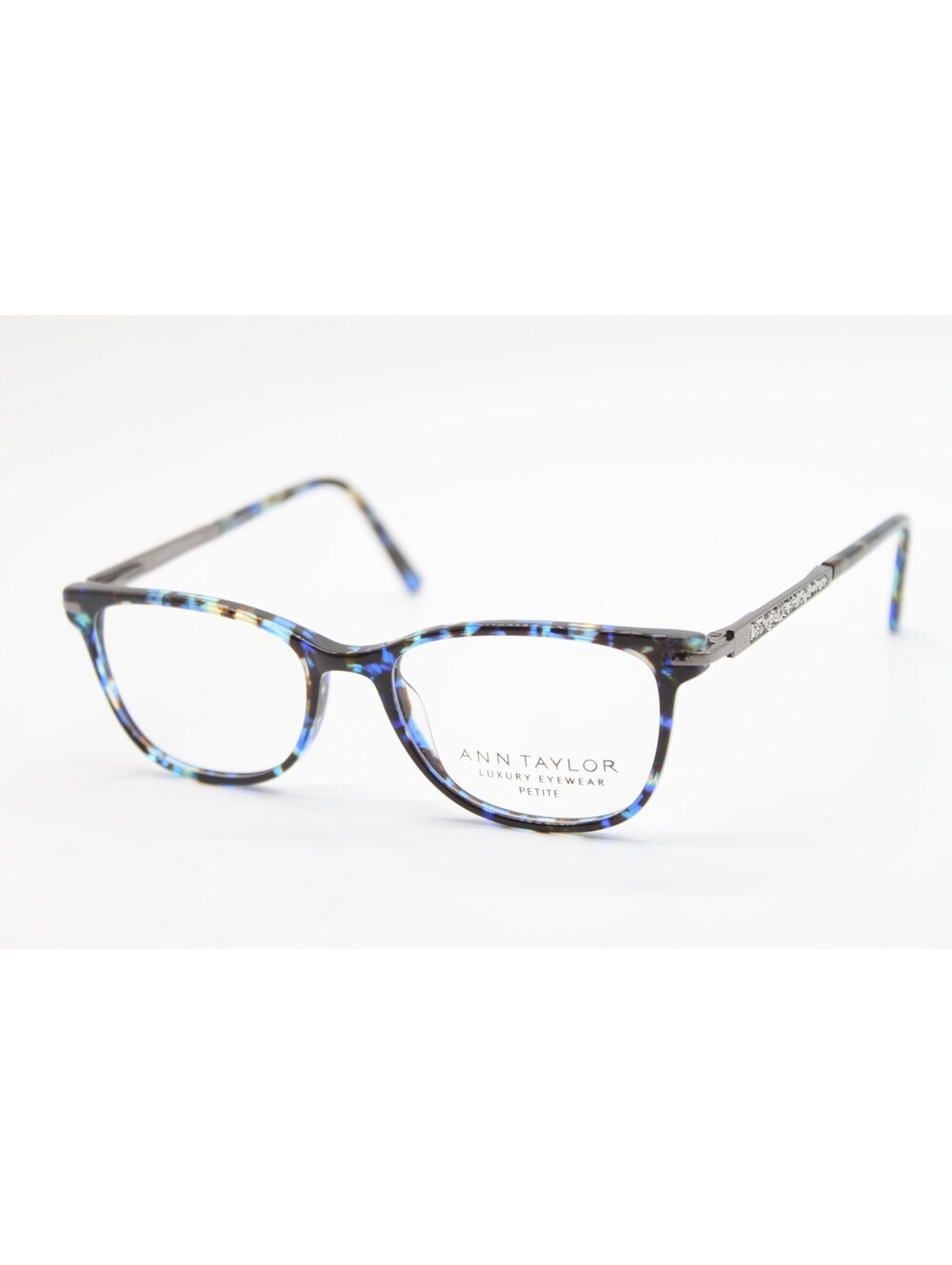 NEW ANN TAYLOR PETITE ATP011 C03 BLUE TORTOISE BLACK AUTHENTIC EYEGLASSES 48-16